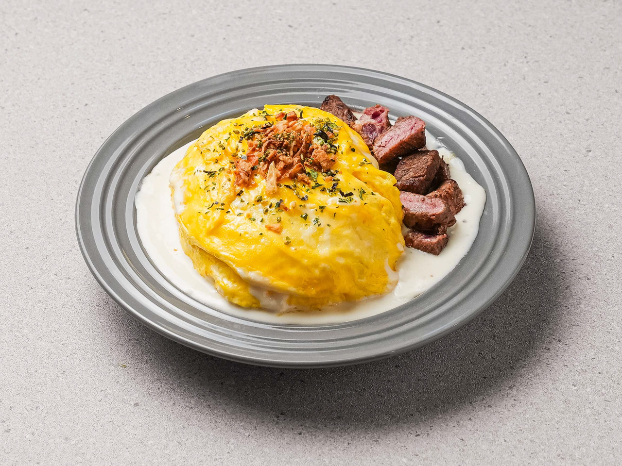 트위스트에그 큐브스테이크 매콤크림 오믈렛