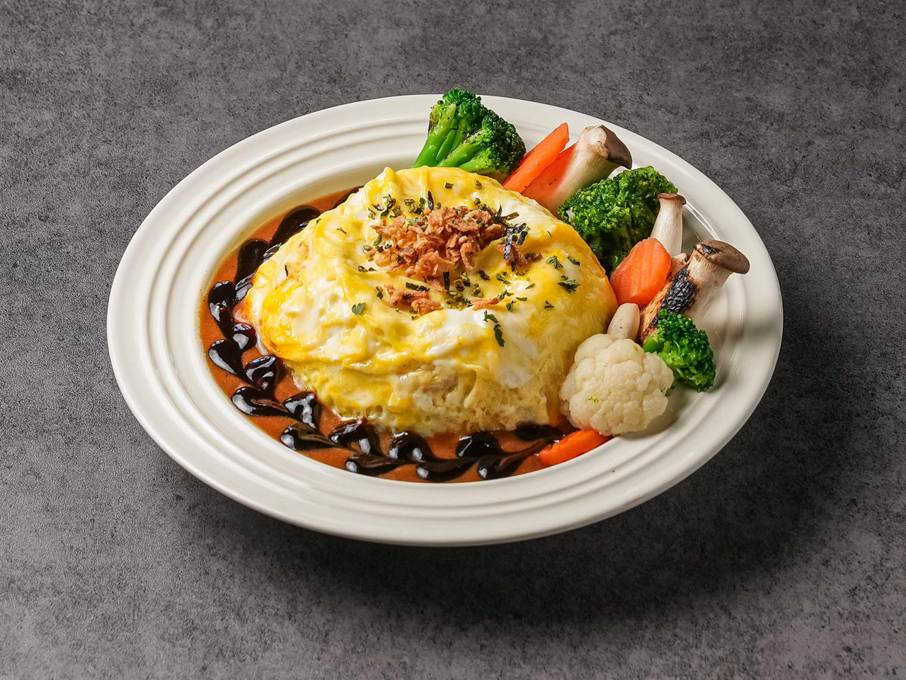 트위스트에그 야채 데미소스 오믈렛