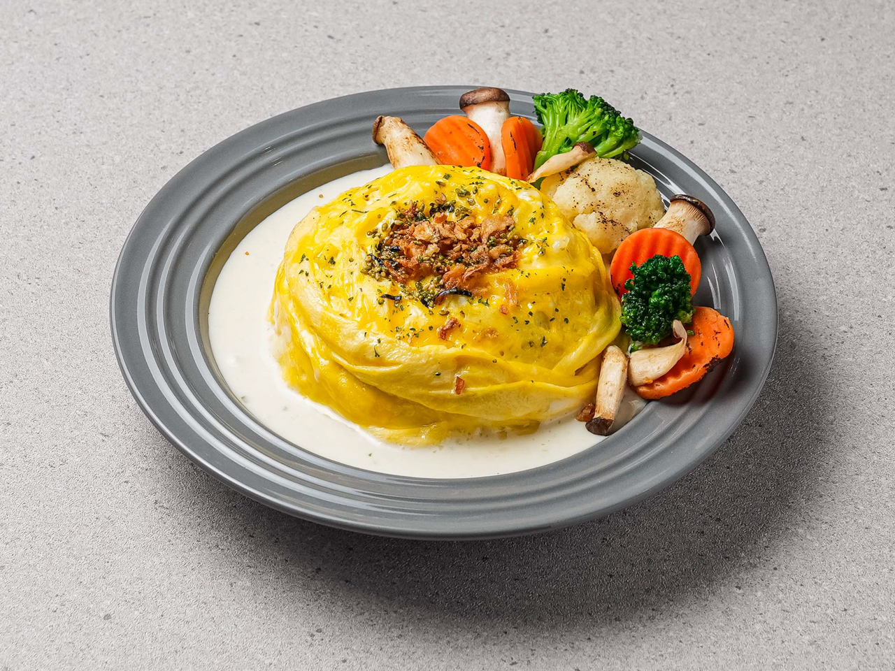 트위스트에그 구운야채 매콤크림 오믈렛