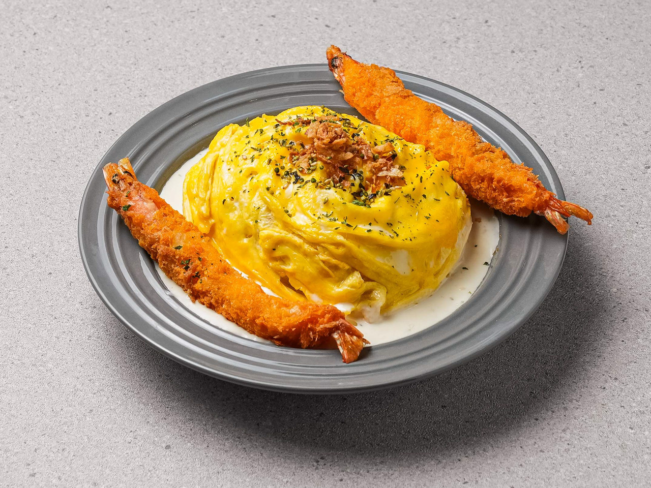 트위스트에그 왕새우튀김 매콤크림 오믈렛